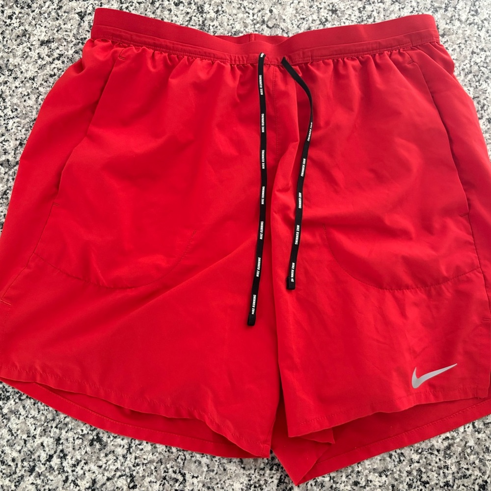 Nike Dri-FIT Flex Stride 7" 2-In-1 Running Shorts Mens LARGE L Red